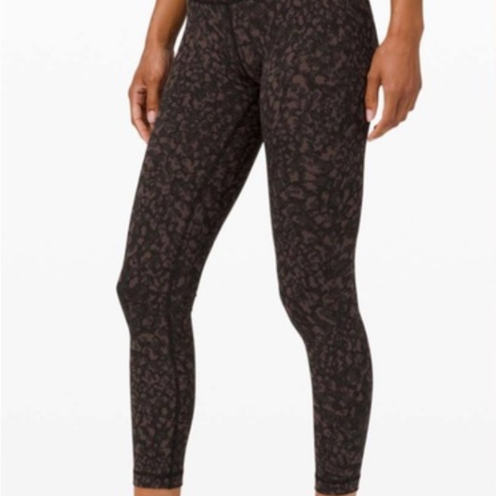 Lululemon Athletica Black Patterned Leggings
